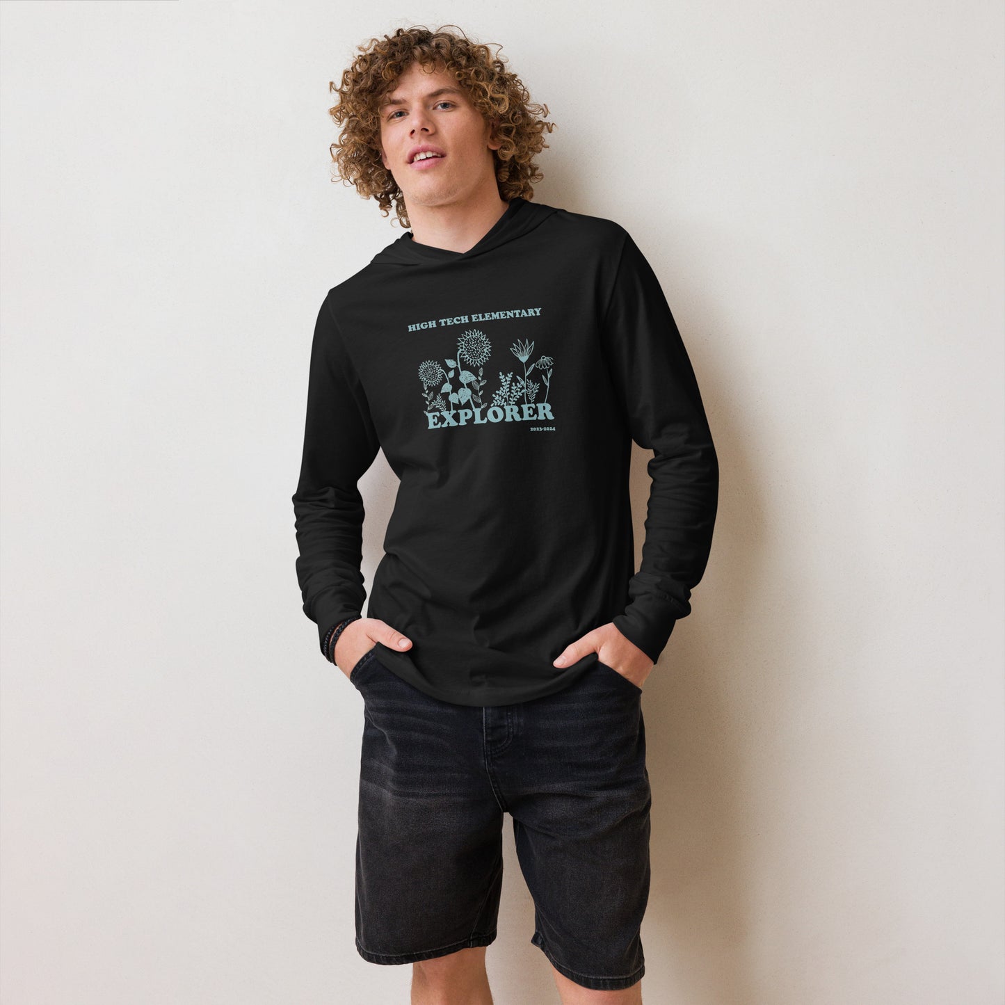 Hooded long-sleeve tee, 23-24 Staff Design 1