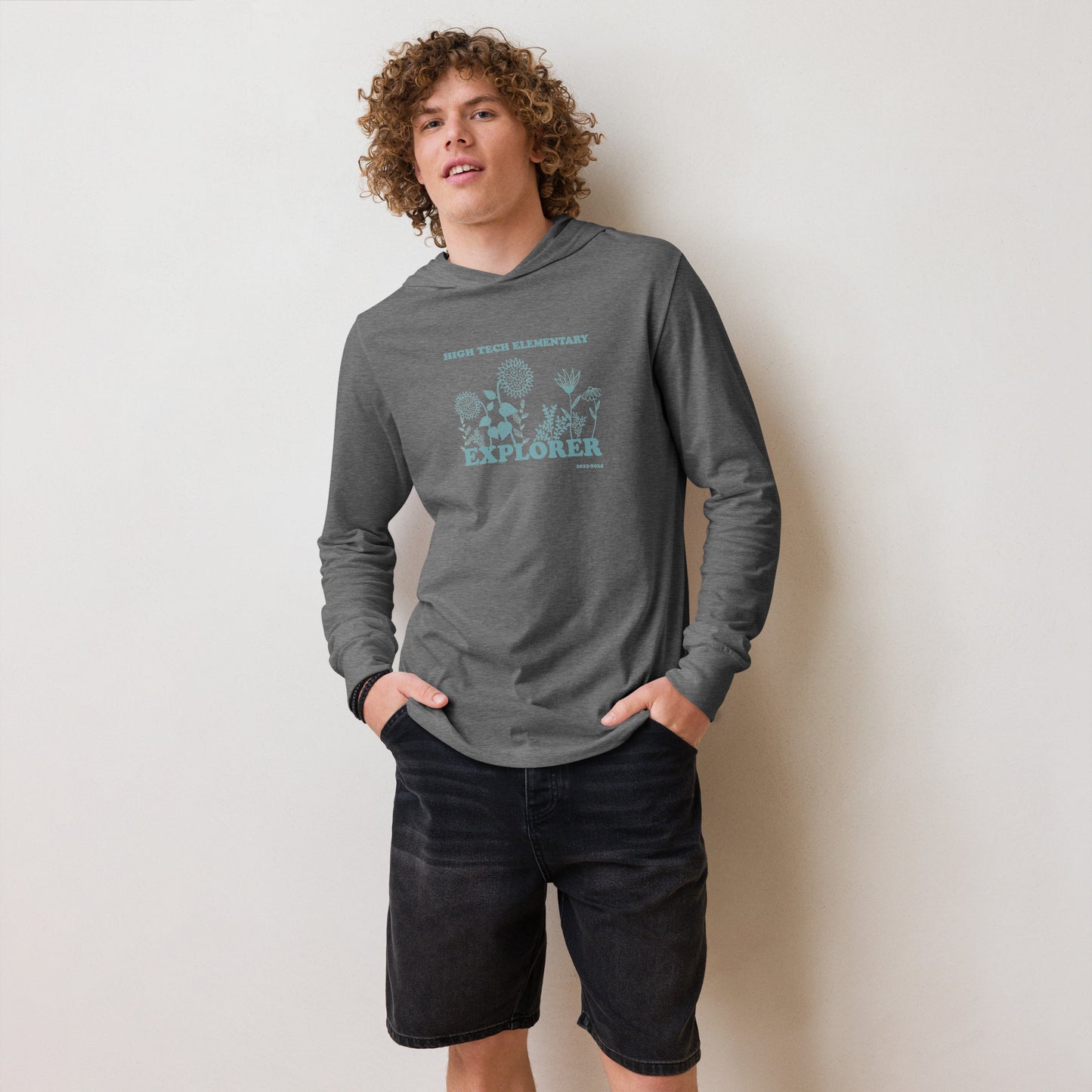 Hooded long-sleeve tee, 23-24 Staff Design 1