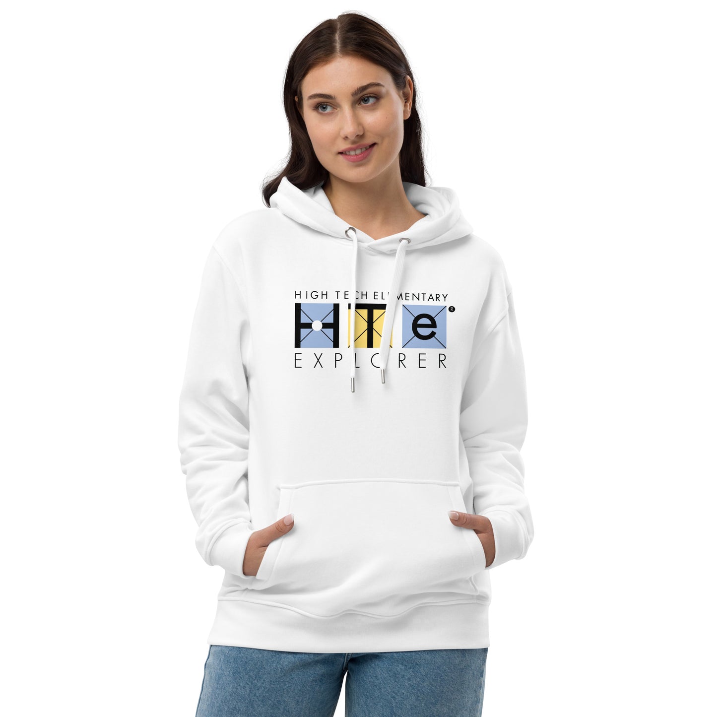 Premium Adult Eco Hoodie, Black Lettering