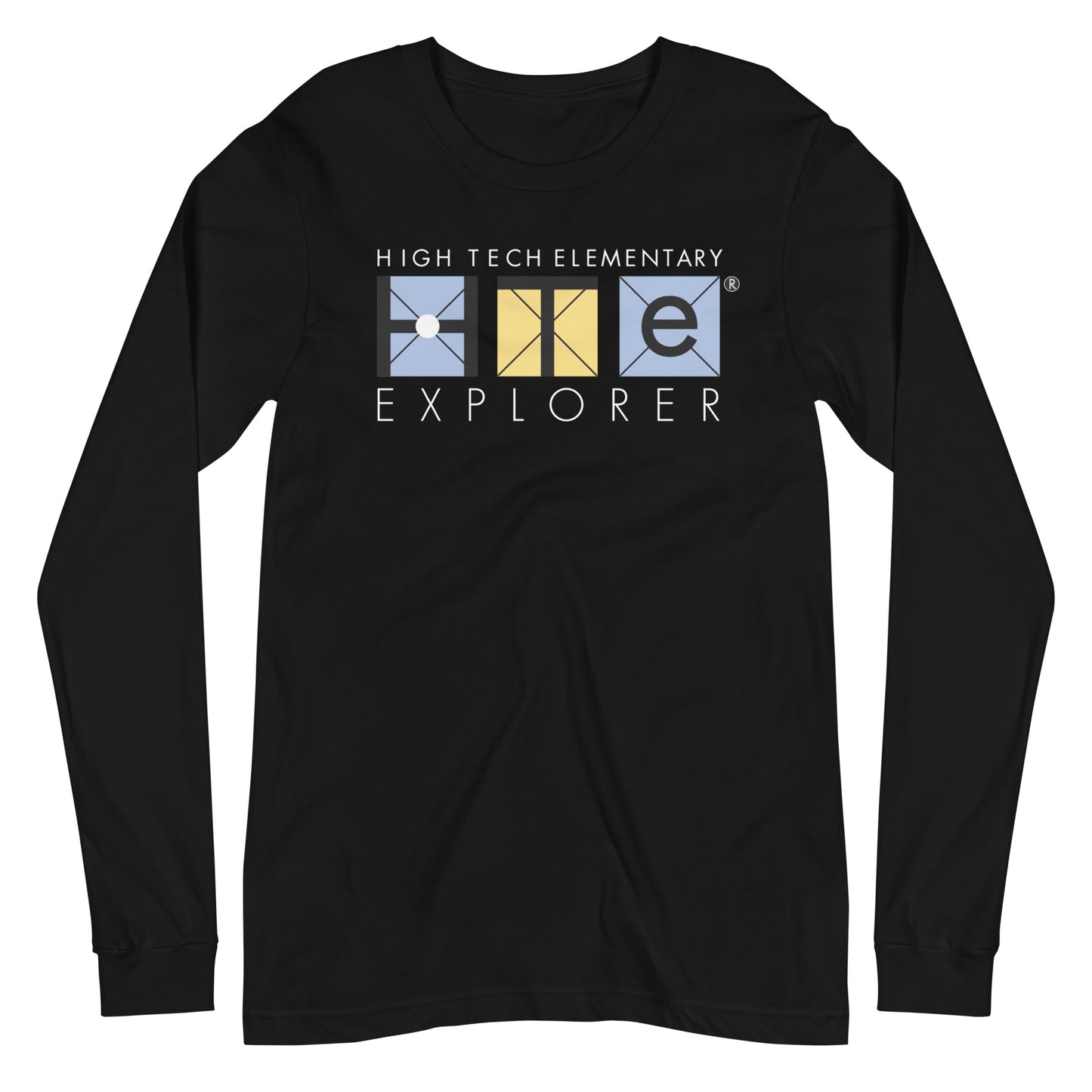 Adult Unisex Long Sleeve Tee, White Lettering