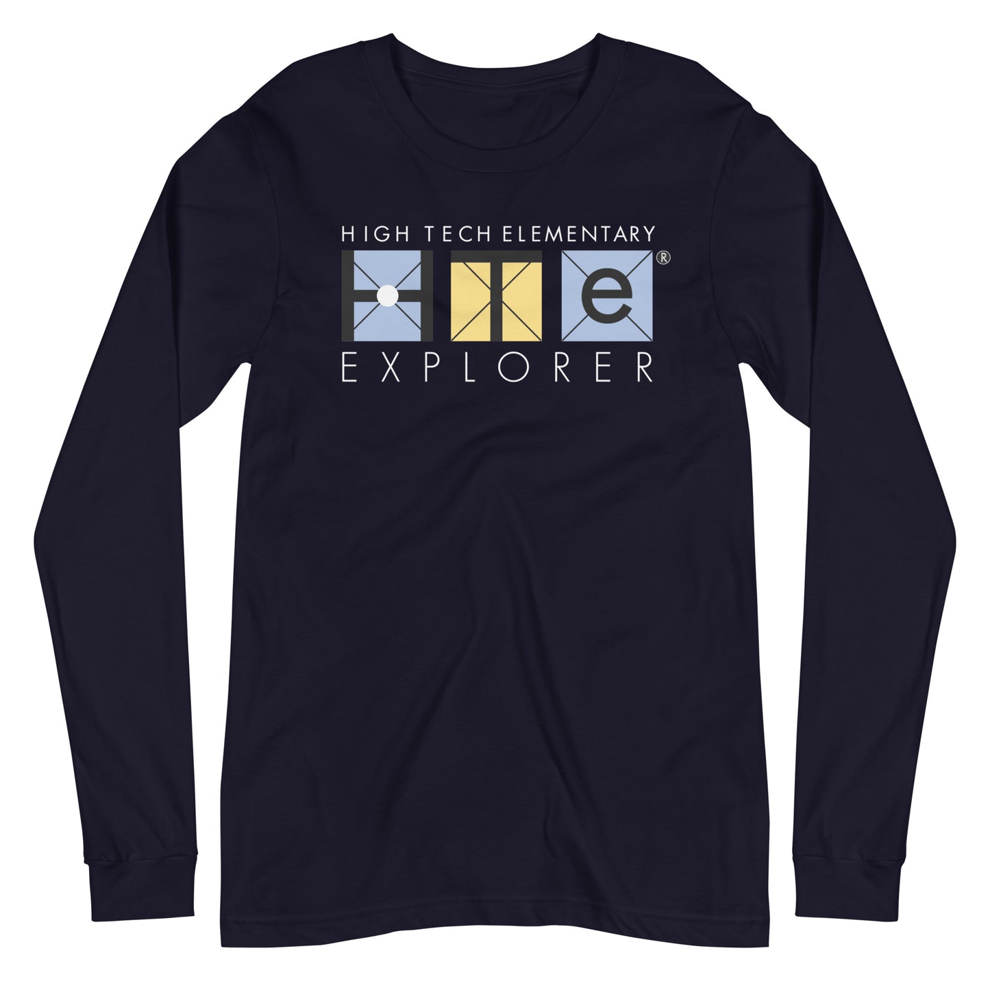 Adult Unisex Long Sleeve Tee, White Lettering
