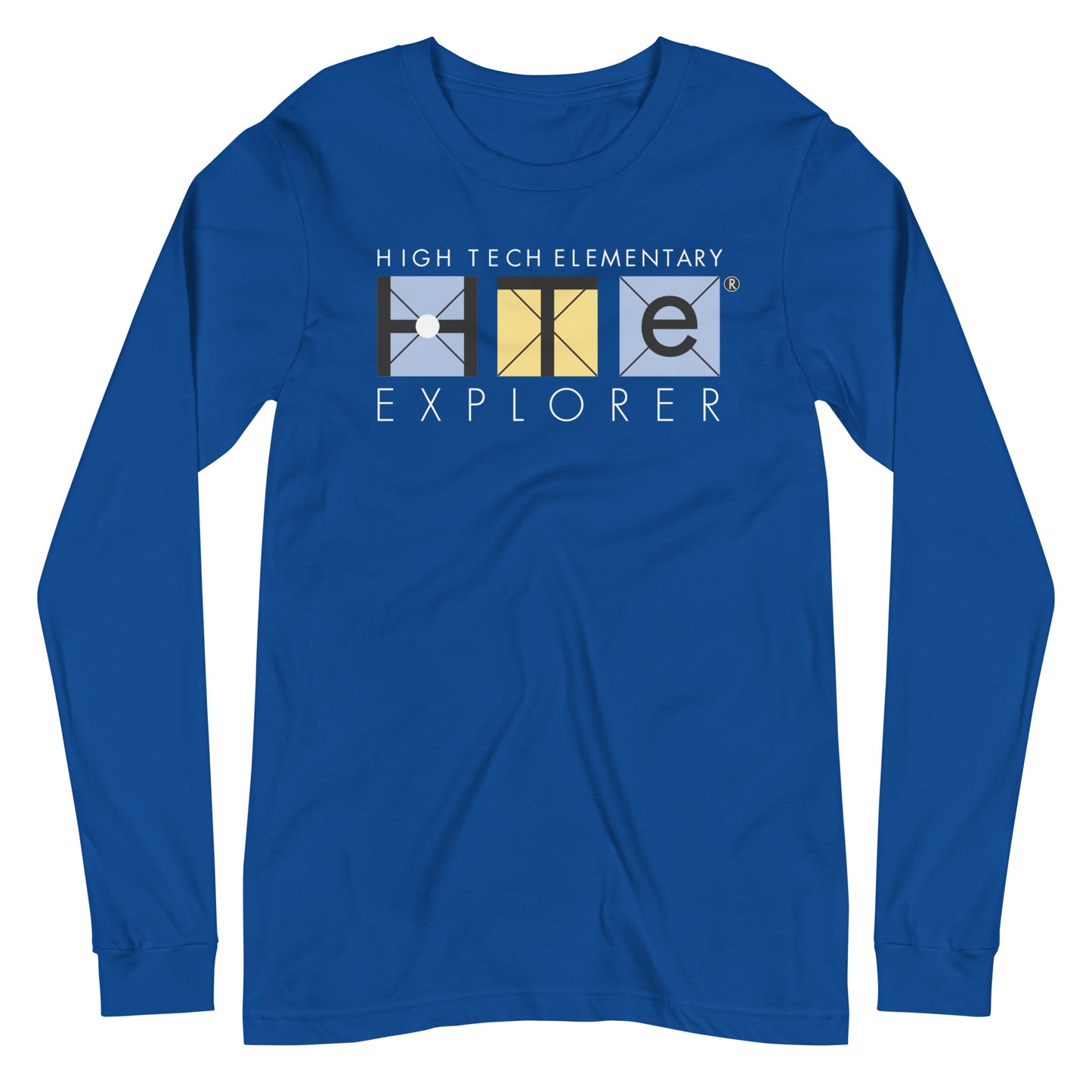 Adult Unisex Long Sleeve Tee, White Lettering