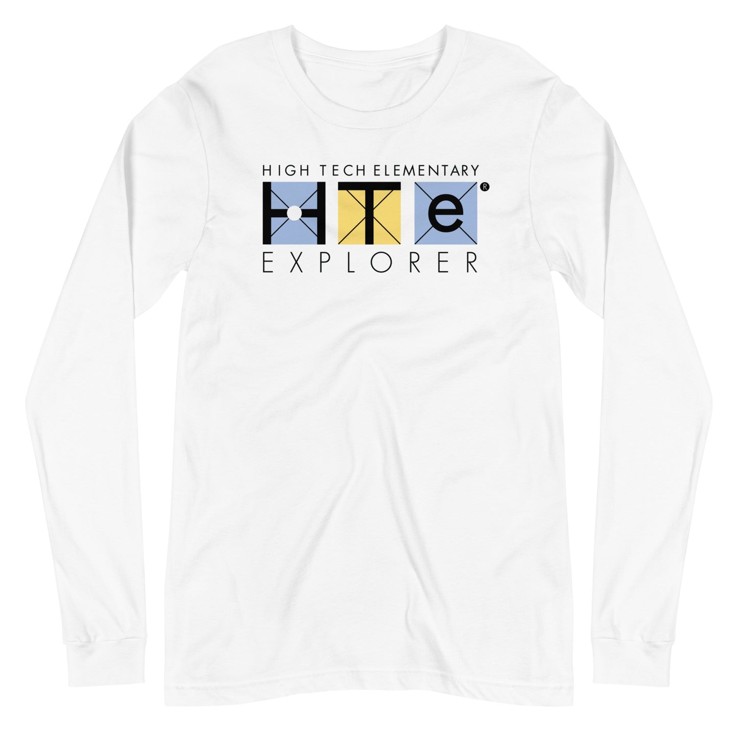 Adult Unisex Long Sleeve Tee, Black Lettering
