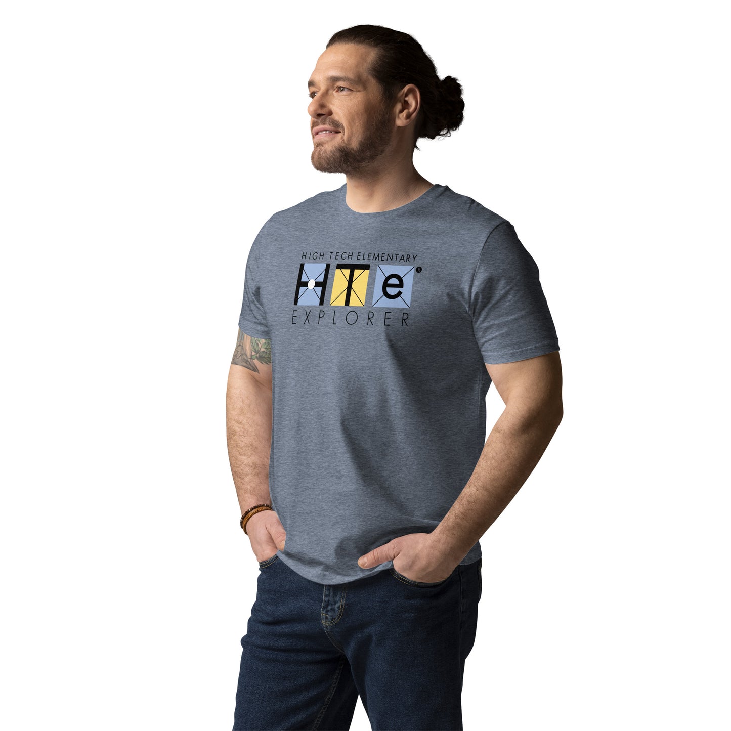 Adult Unisex Organic Cotton T-shirt, Black Lettering