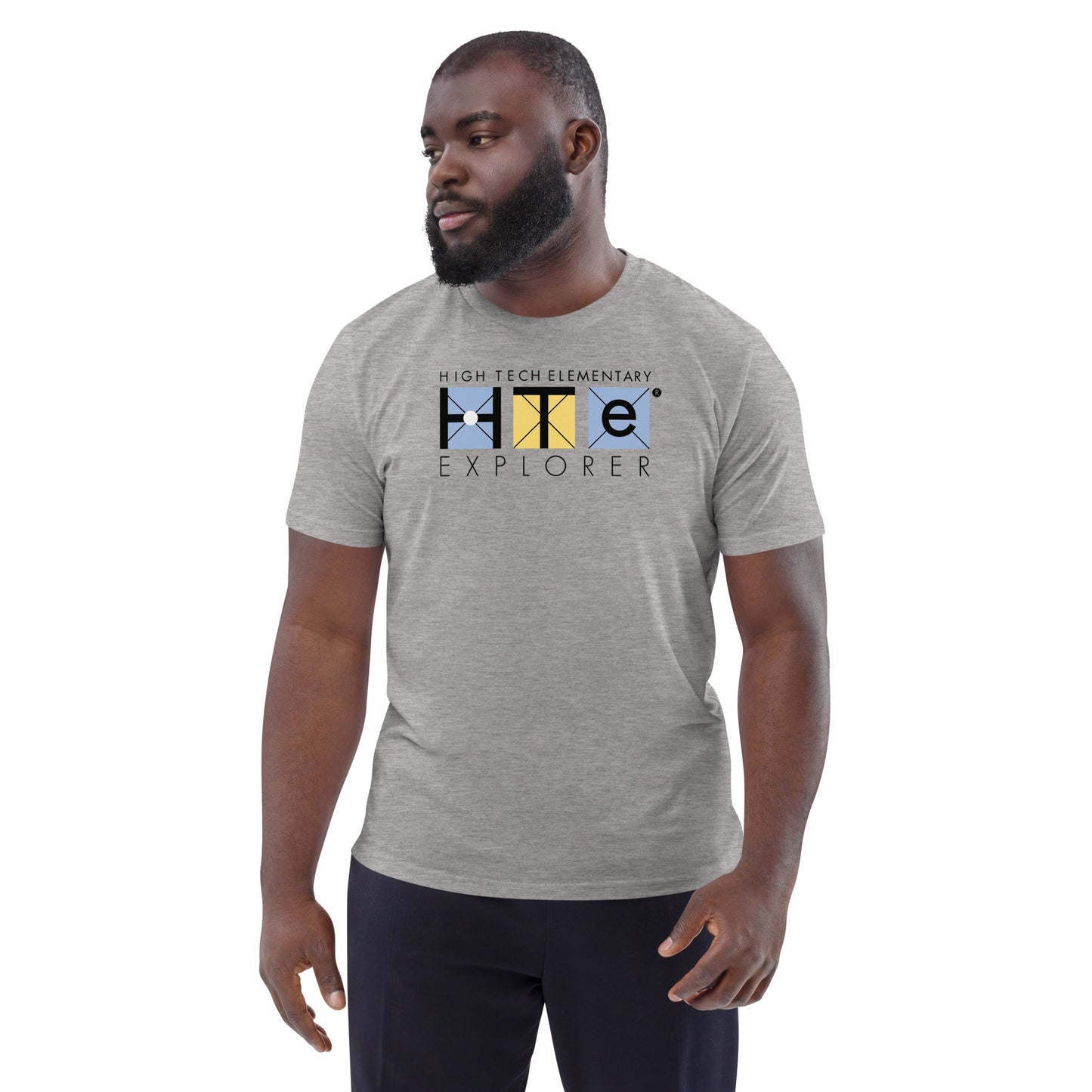 Adult Unisex Organic Cotton T-shirt, Black Lettering