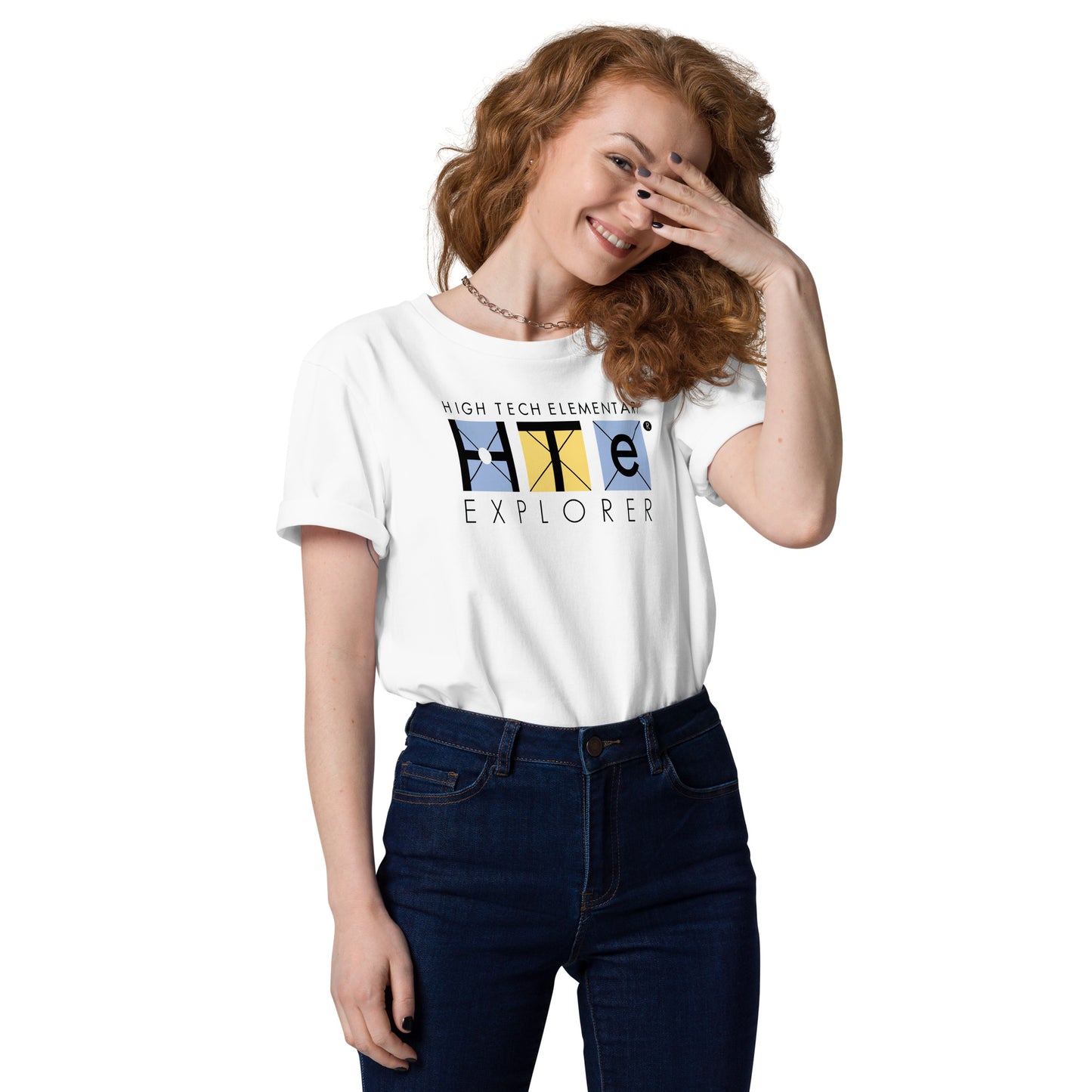Adult Unisex Organic Cotton T-shirt, Black Lettering