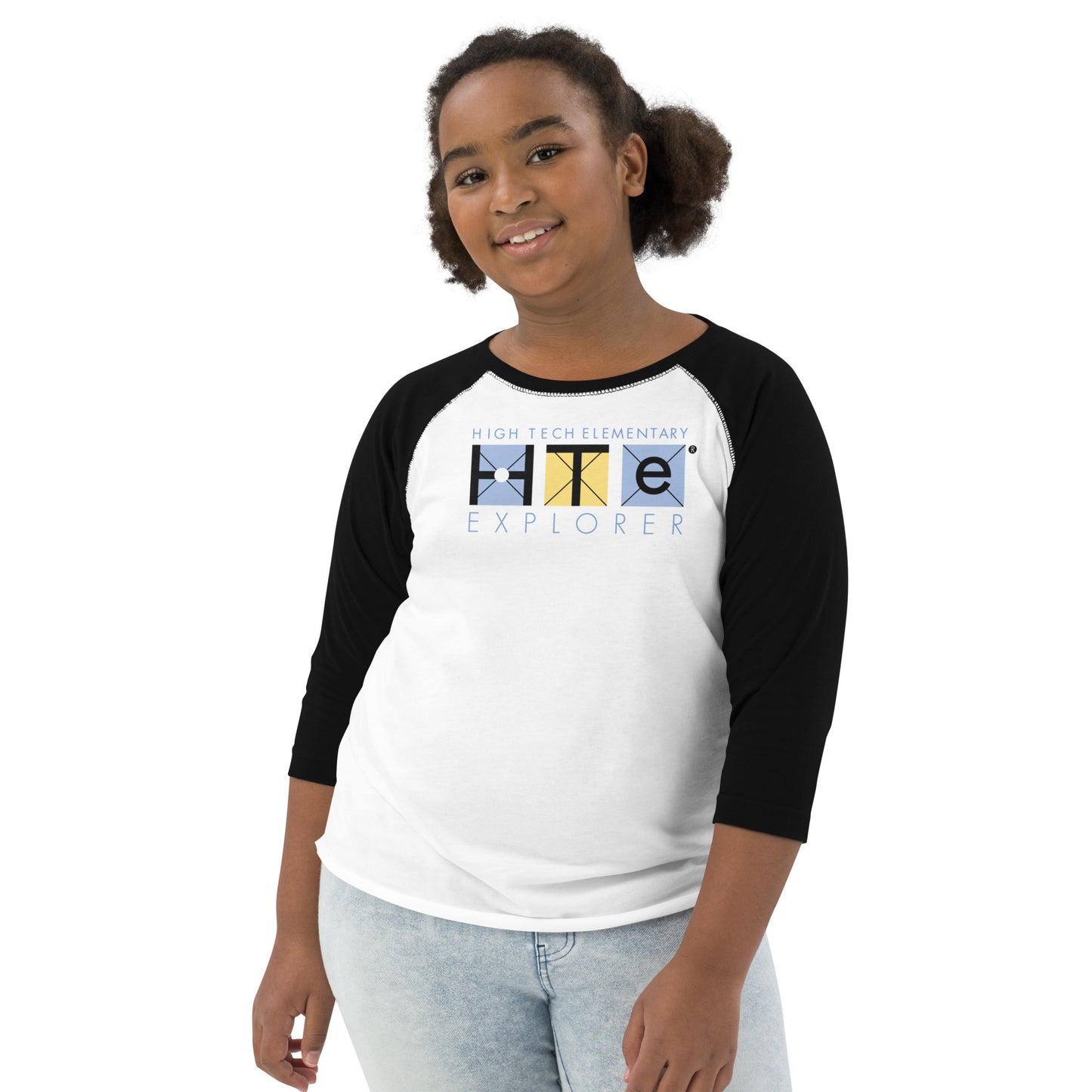 Youth Baseball Shirt, Blue Lettering