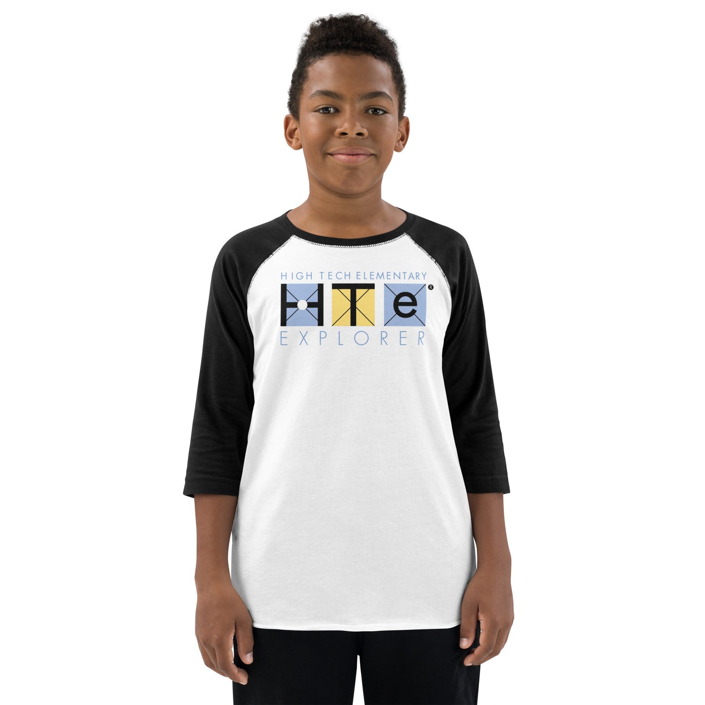 Youth Baseball Shirt, Blue Lettering