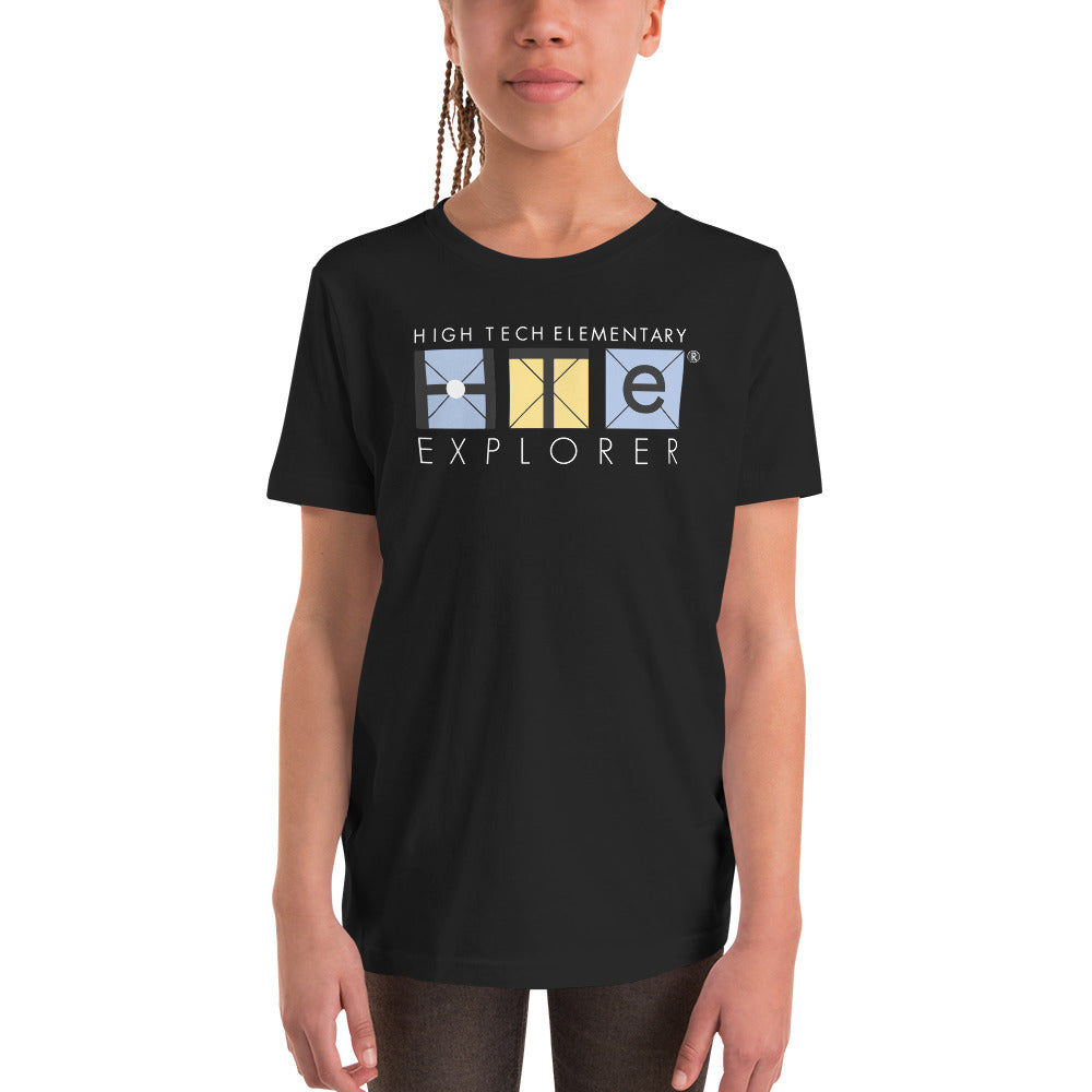 Youth Short Sleeve T-Shirt, White Lettering