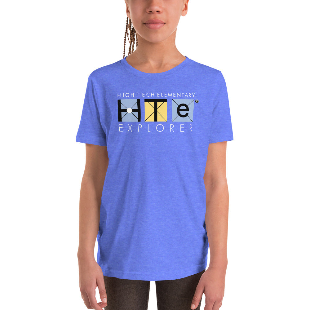 Youth Short Sleeve T-Shirt, White Lettering