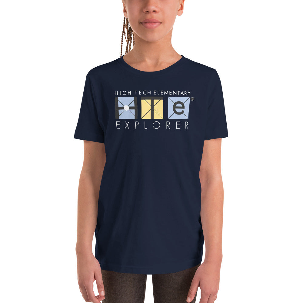 Youth Short Sleeve T-Shirt, White Lettering