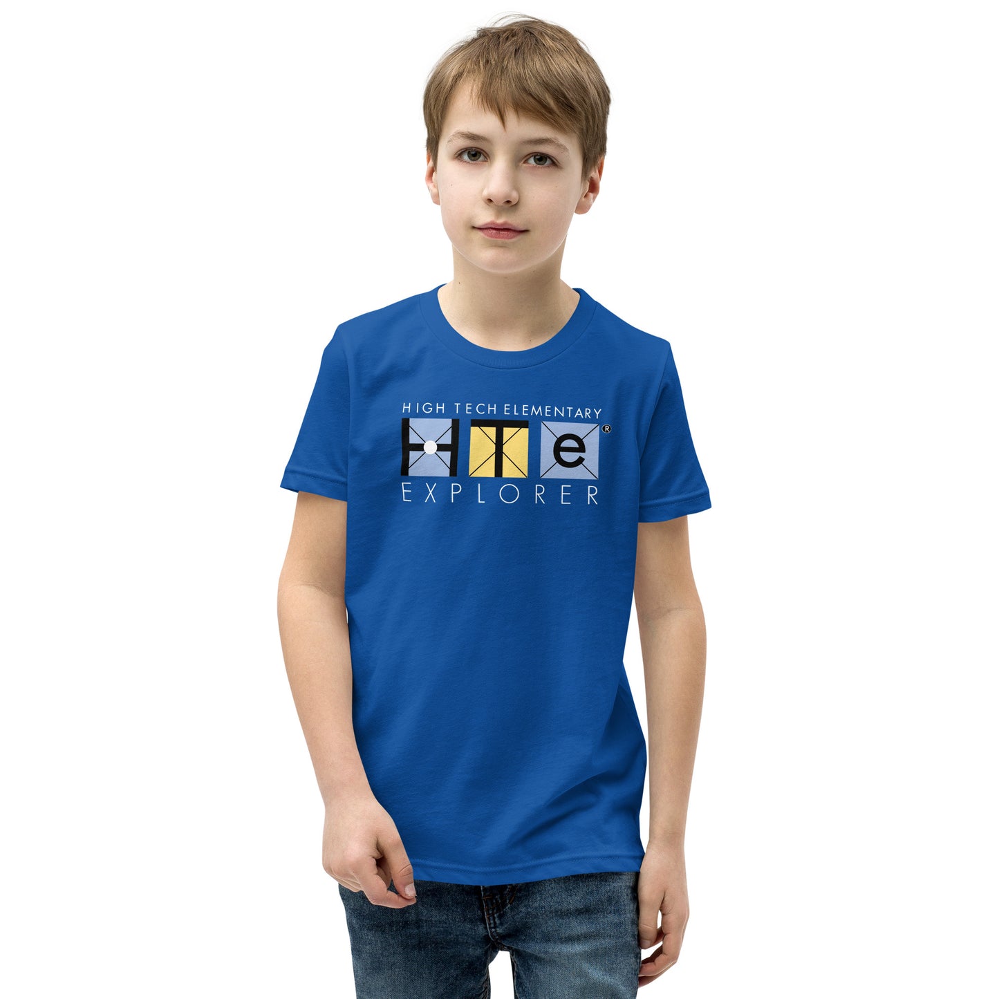 Youth Short Sleeve T-Shirt, White Lettering