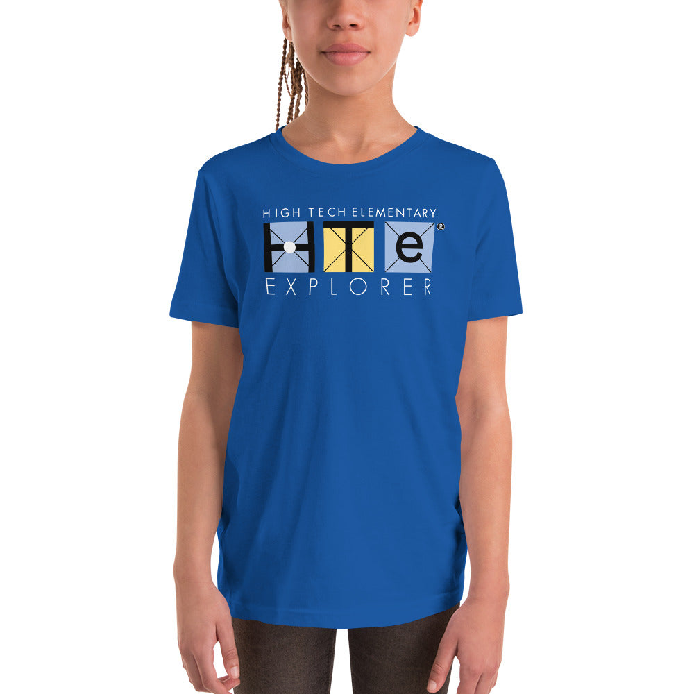 Youth Short Sleeve T-Shirt, White Lettering