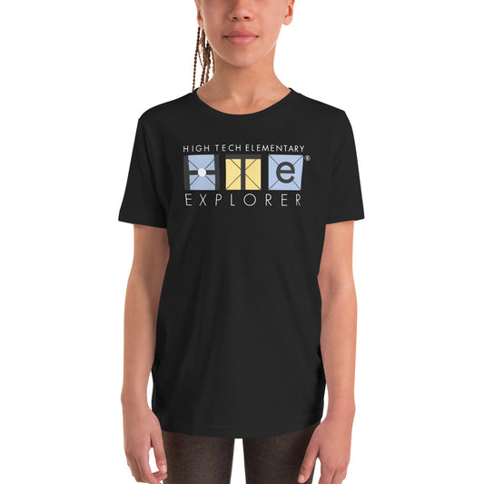 Youth Short Sleeve T-Shirt, White Lettering